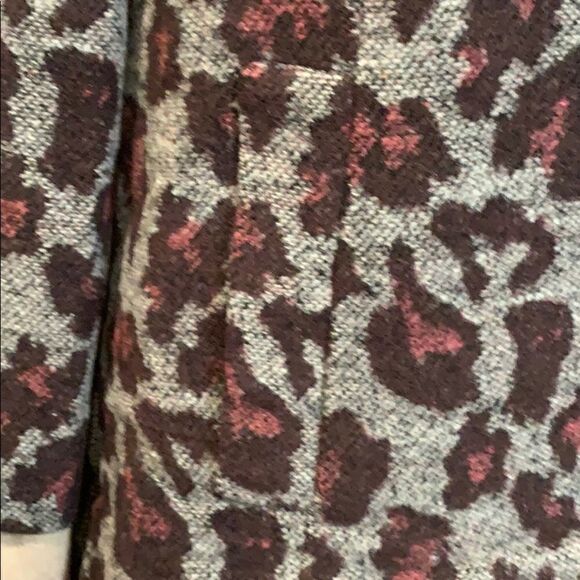 New LOGO by Lori Goldstein Animal Jacquard Coat 10 - Picture 5 of 8